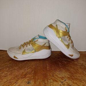 Nike KD 13 'EYBL' White Gold Shoes K Durant DA0895-102 M Size 4 W 5.5 (299 Box34